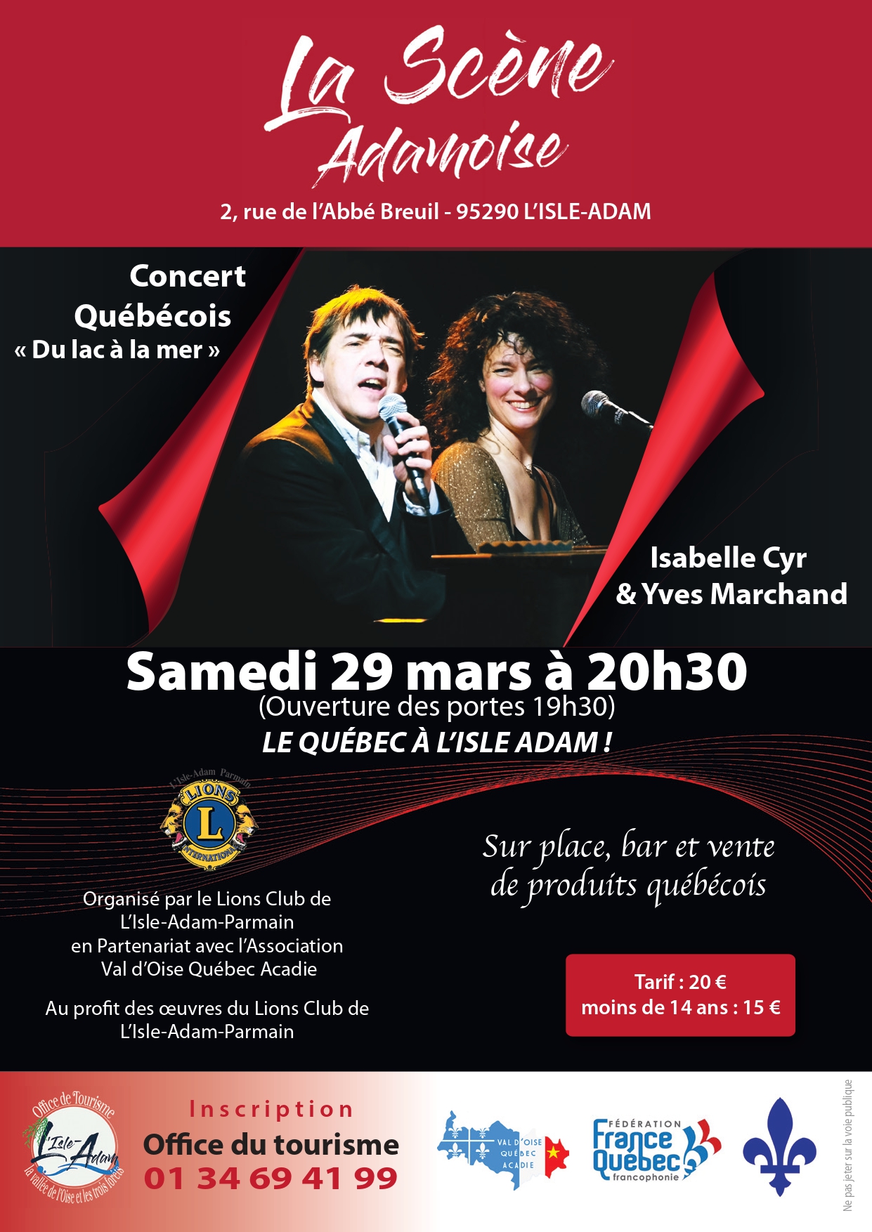 Affiche : concert québécois