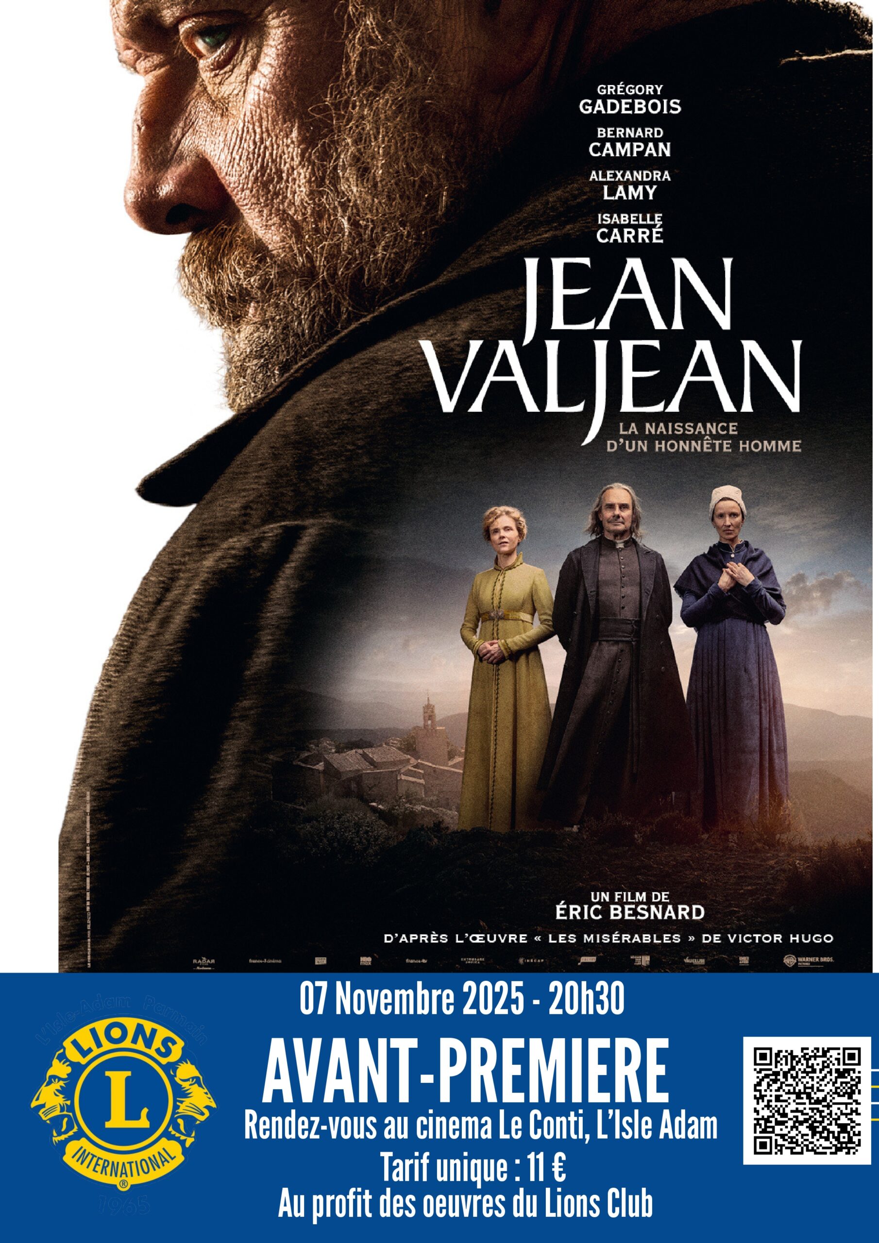 Affiche : avant-première Jean Valjean